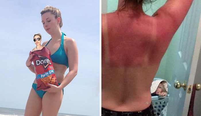 Girl Misses Beach Trip With Her Friends, Hilariously Photoshops Into Their Pics Instead