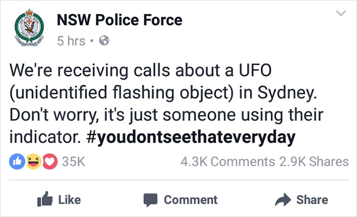 New South Wales Police Has The Funniest Facebook Profile Ever
