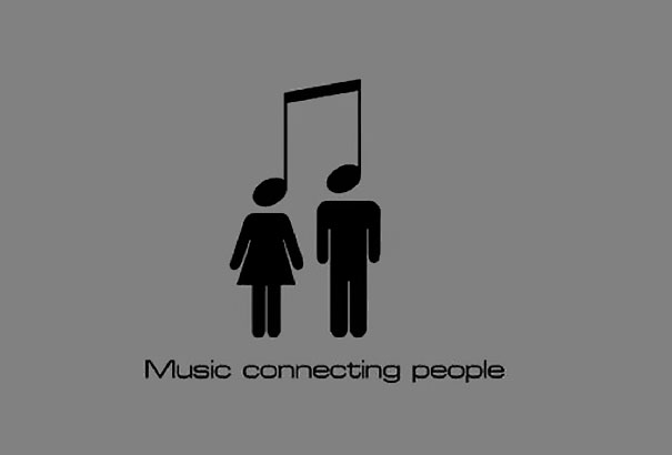 This Music Poster Looks Like A Guy And Girl Being Hanged