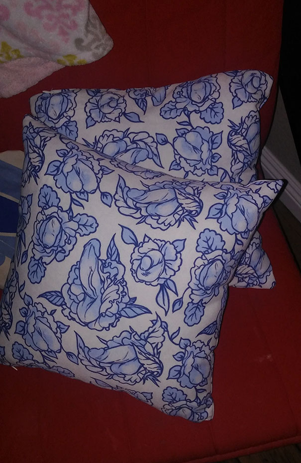 My Mother Bought These Throw Pillows