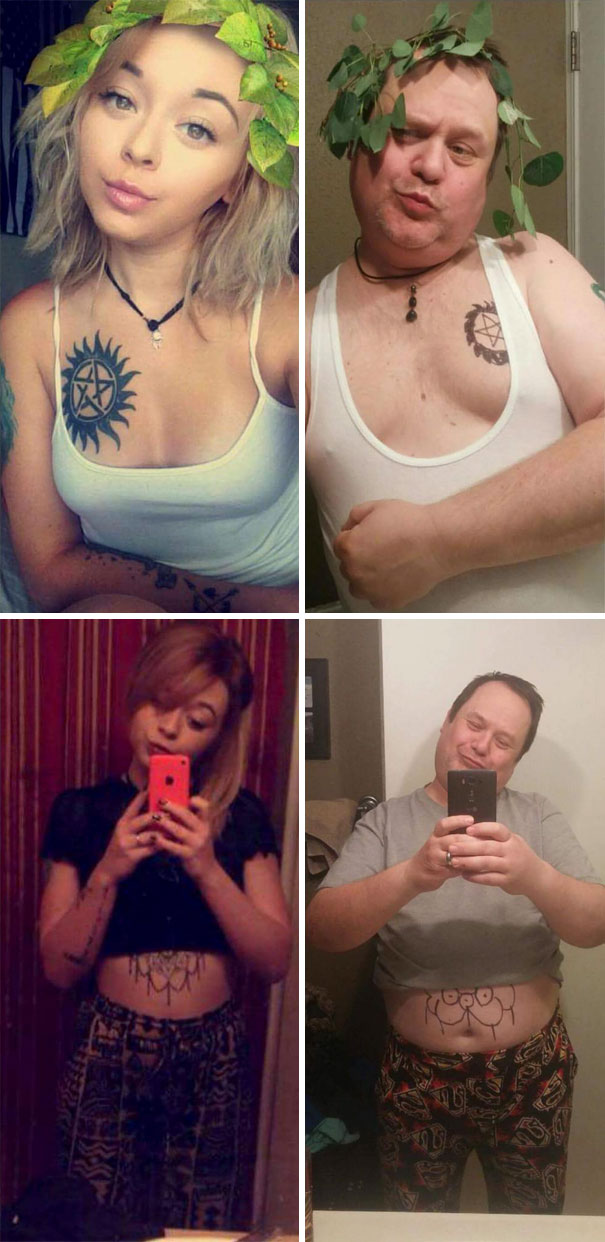 Dad Trolls His Daughter By Recreating Her Selfies And Posting Them On Social Media