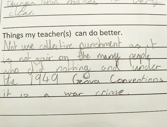 11-Year-Old Girl's Response To Teacher’s Punishment Is Going Viral