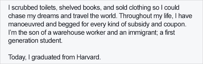 Man Shares What He Went Through To Graduate From Harvard And If This Won't Inspire You, Nothing Will