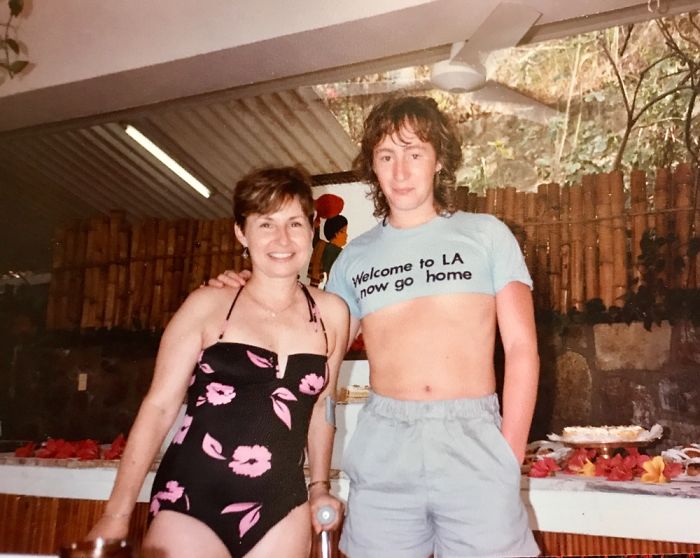 1984(?) When My Mom ( After Hip Surgery)met Julian Lennon..hey...jude!