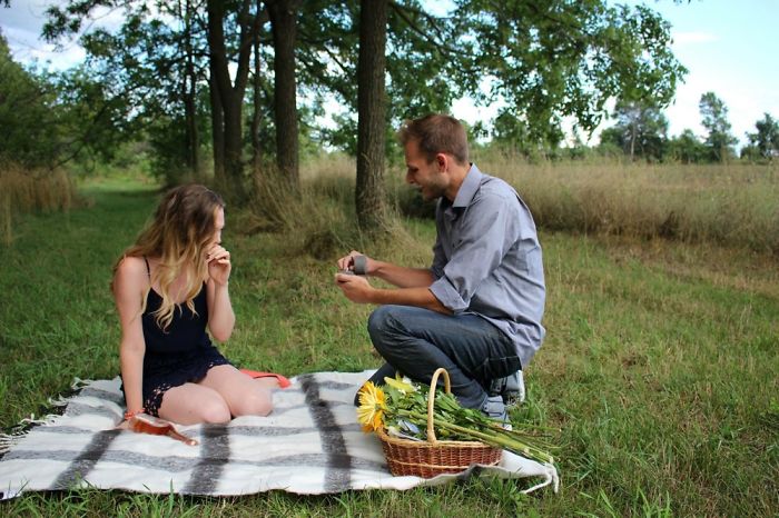 Anniversary Photoshoot Turned Surprise Proposal