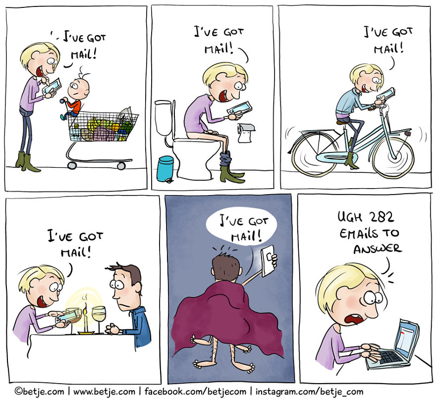 10 Cartoons About Kids And Screen-Time
