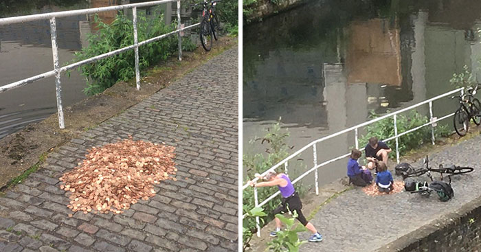 Artist Leaves 15,000 Coins On Ground In London To See How People React, And The Result Surprised Him