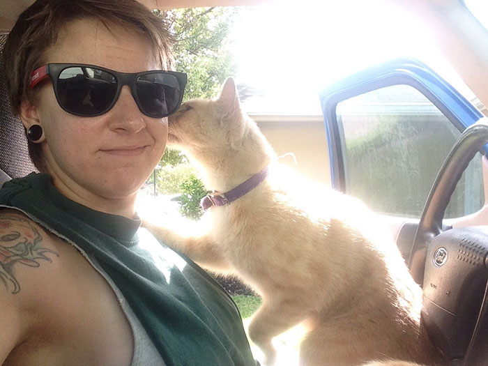 Soooo This Happened While I Was Cleaning Out My Truck Today…. I Don't Own A Cat