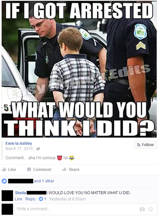 If I Got Arrested, What Would You Think I Did?