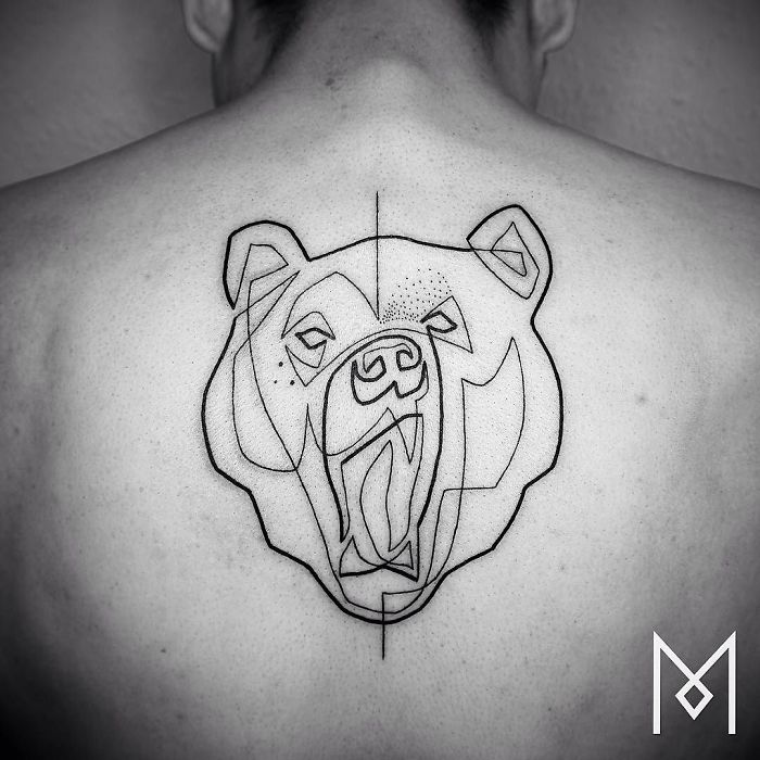 100 Incredible Tattoos Created Using A Single Continuous Line By Mo Ganji |  Bored Panda