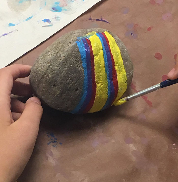 Every Student From This Elementary School Had To Paint One Rock In His Own Style, And Here's The Result