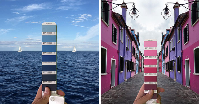 Este diseñador gráfico italiano encuentra colores Pantone en paisajes naturales y urbanos