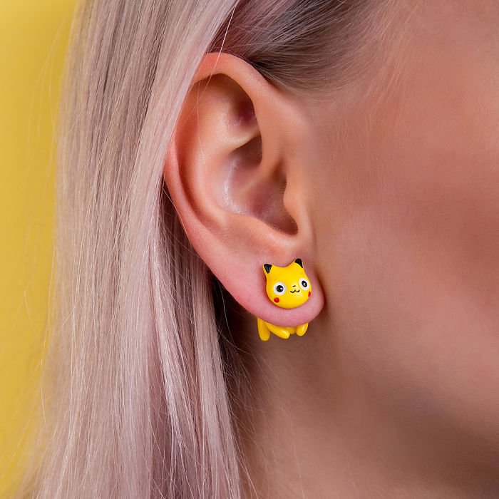 Pikachu Cat Earring