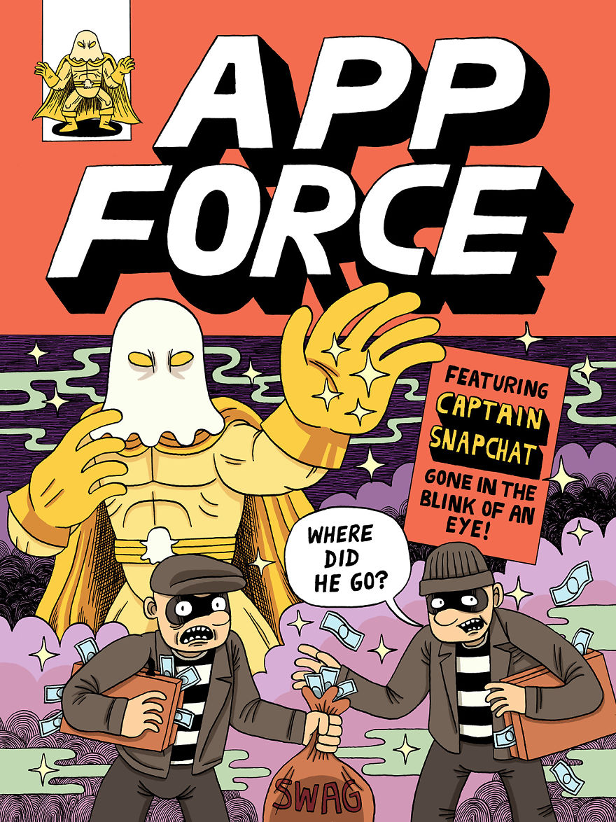 Uk Comic Artist Creates Superhero Team Based On Smartphone Apps