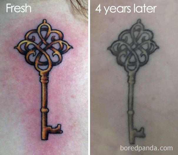 These 35 Pics Reveal How Tattoos Age Over Time | Bored Panda