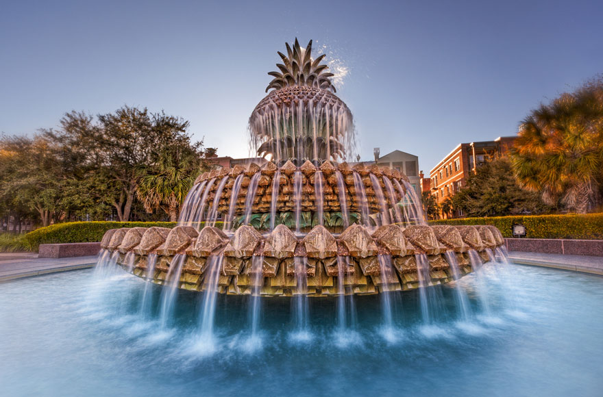 The Pineapple Fountain, Charleston, South Carolina, USA