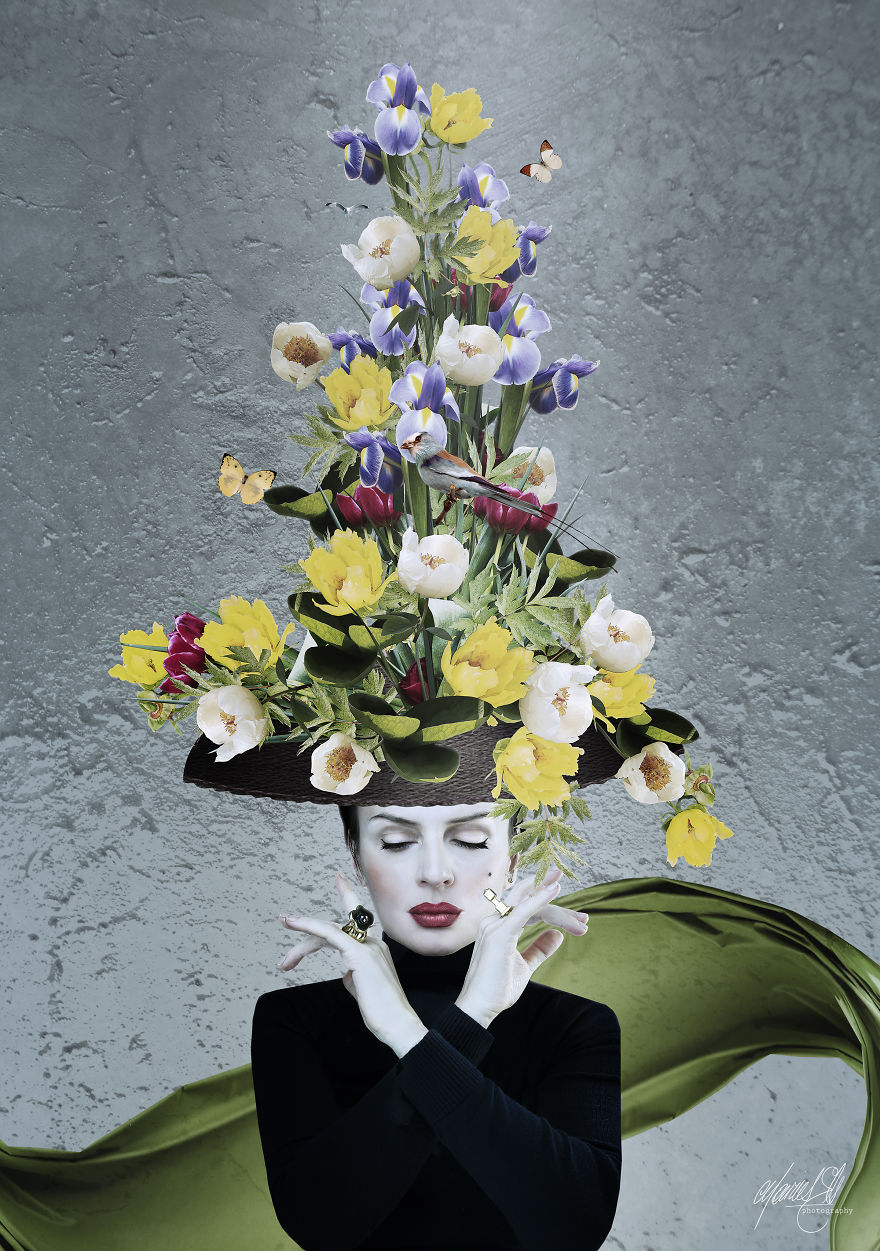 Spring Has Sprung And So Has These Fabulous Fantasy Hat Designs, Created And Chosen From 100's Of Flower Images Taken This Spring