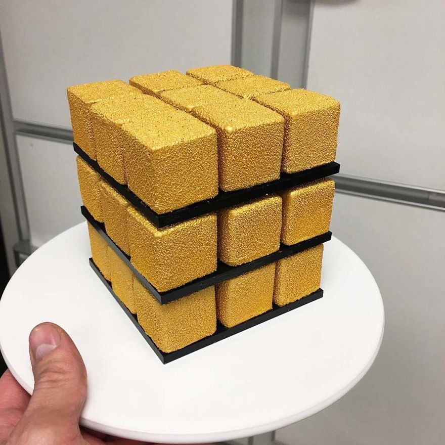 Pastry Chef Is Winning The Internet With His Rubik's Cakes