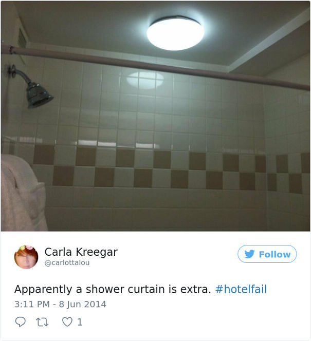 Apparently A Shower Curtain Is Extra