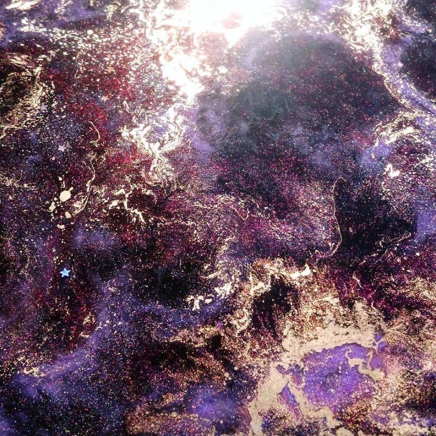 5-Year-Old Has Donated Over $750 To Charity By Painting Galaxies