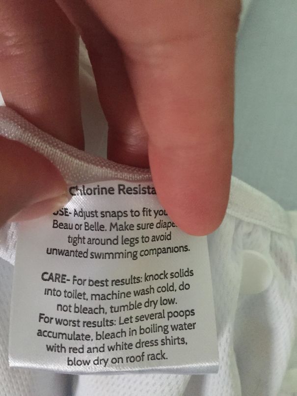 This Caught My Attention When Reading The Tag For My Baby's Swim Diaper.