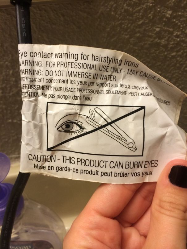 Who's The Idiot That Made This Warning Label Necessary?