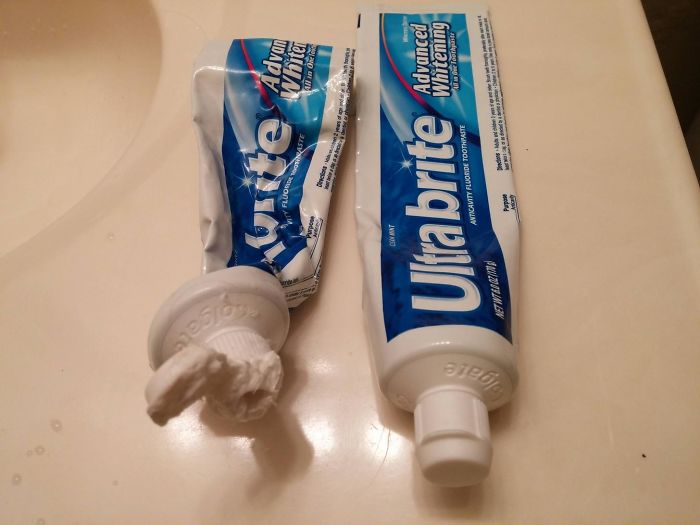 Tengo buenas razones para hacer que mi esposa use su propio tubo de pasta de dientes