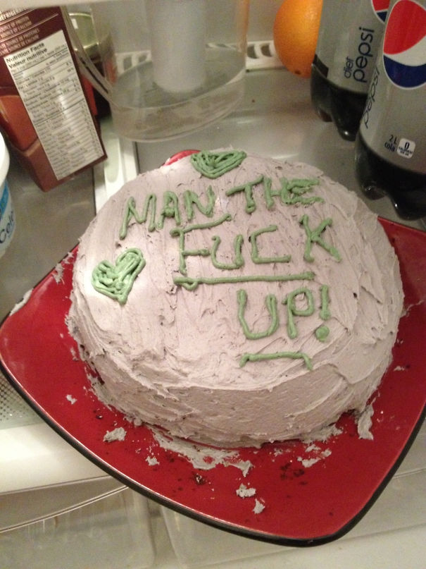 I Was Complaining About My Recent Cold So My Wife Made Me A Cake To Help Me "Feel Better"