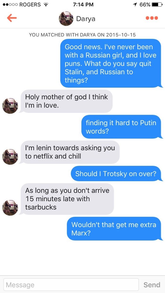 113 Brilliant Tinder Puns That Totally Deserve A Date | Bored Panda