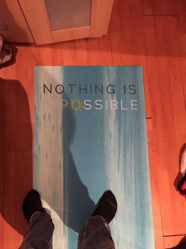 Yoga Mat Is Unintentionally Pessimistic