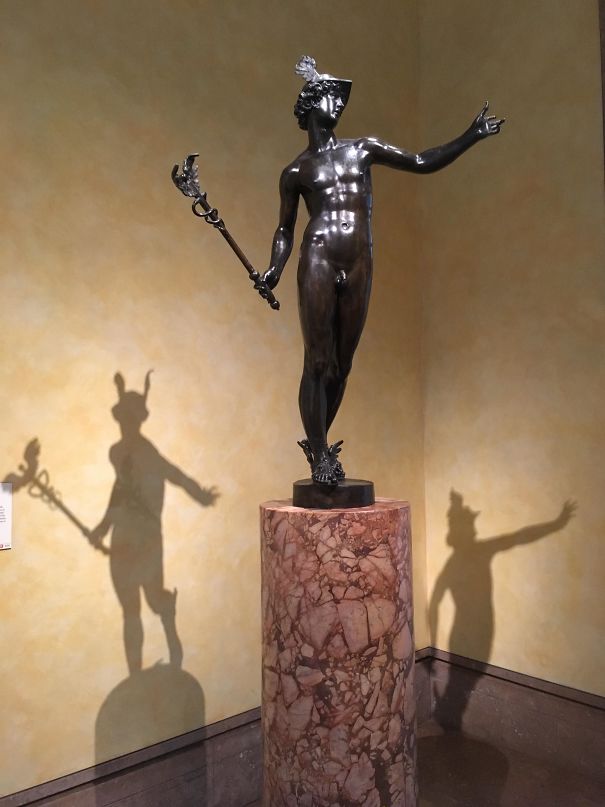 The Statue Has A Different Pose From Its Shadow