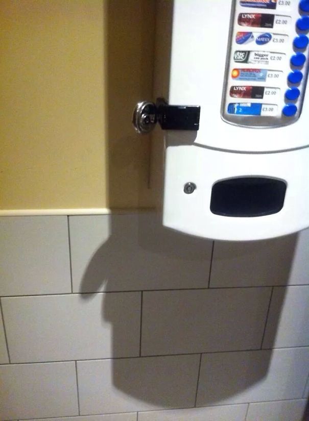 This Shadow From A Condom Machine...