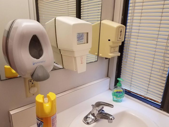 My Office's Inability To Remove Old Soap Dispensers