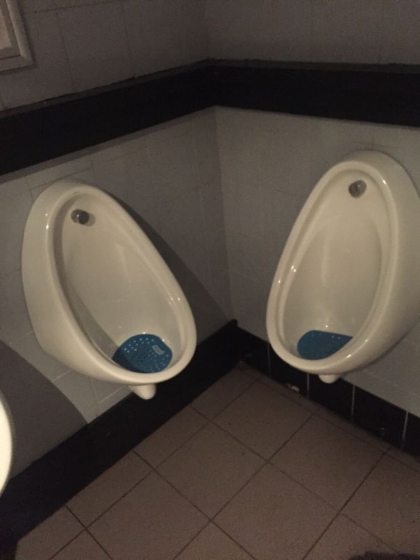 Intimate Urinals At The Bar