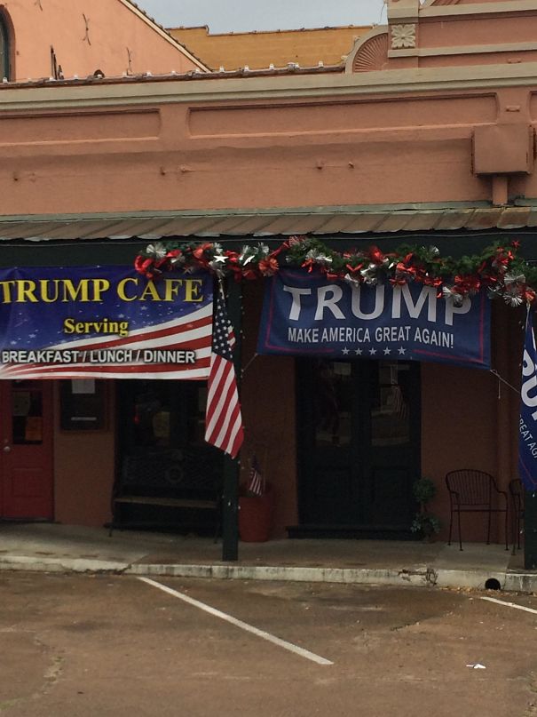 Trump Cafe In Bellville, Texas