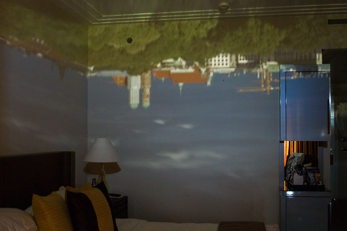 If You Cover A Room's Windows In Cardboard And Cut A Small Hole To Let In Light, The Entire Room Turns Into A Camera Obscura