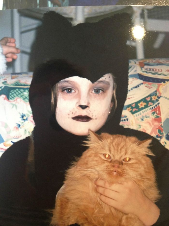 This Wasn't For Halloween... I Dressed Up Like This Every Day After I Came Home From School And Danced To The Musical 'Cats' For About A Year