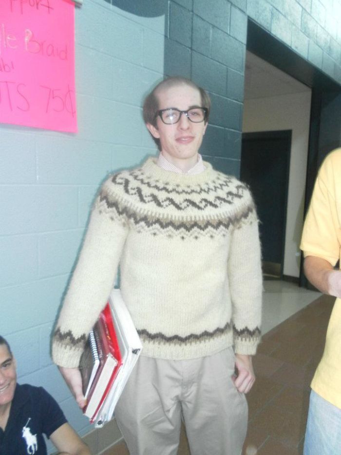 I Shaved The Middle Of My Head And Dressed Up Like An Old Man In High School