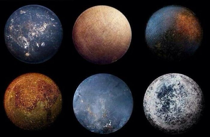 The Bottoms Of Old Frying Pans Look Like Planets