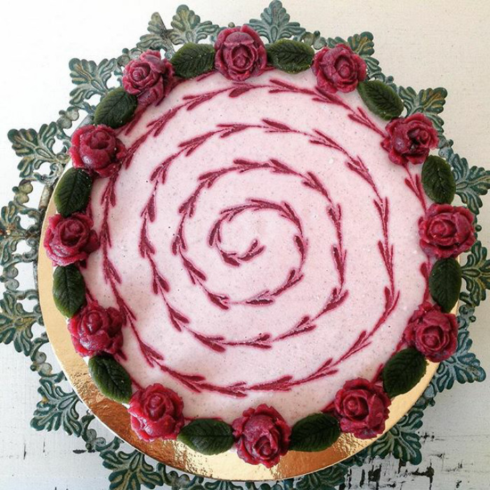 Floral Vegan Cake