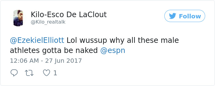 ESPN Put A Nude Guy On Its Magazine's Cover And Some Men Can't Handle It
