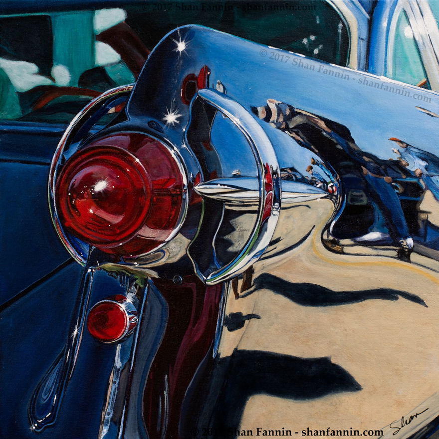 Artist Mixes Realism With Abstraction In Vehicle Paintings