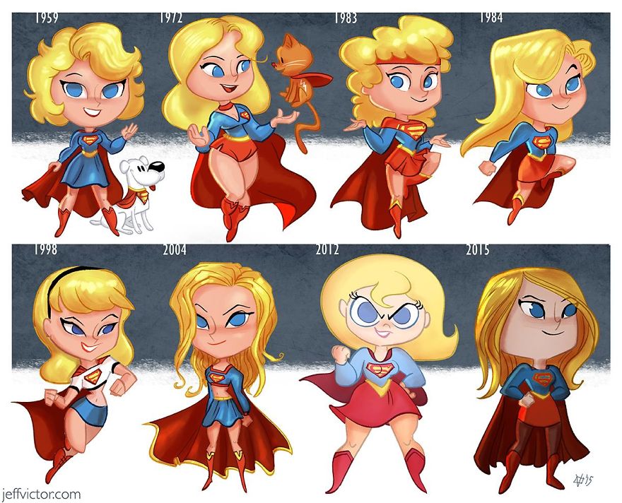 The Evolution Of Supergirl