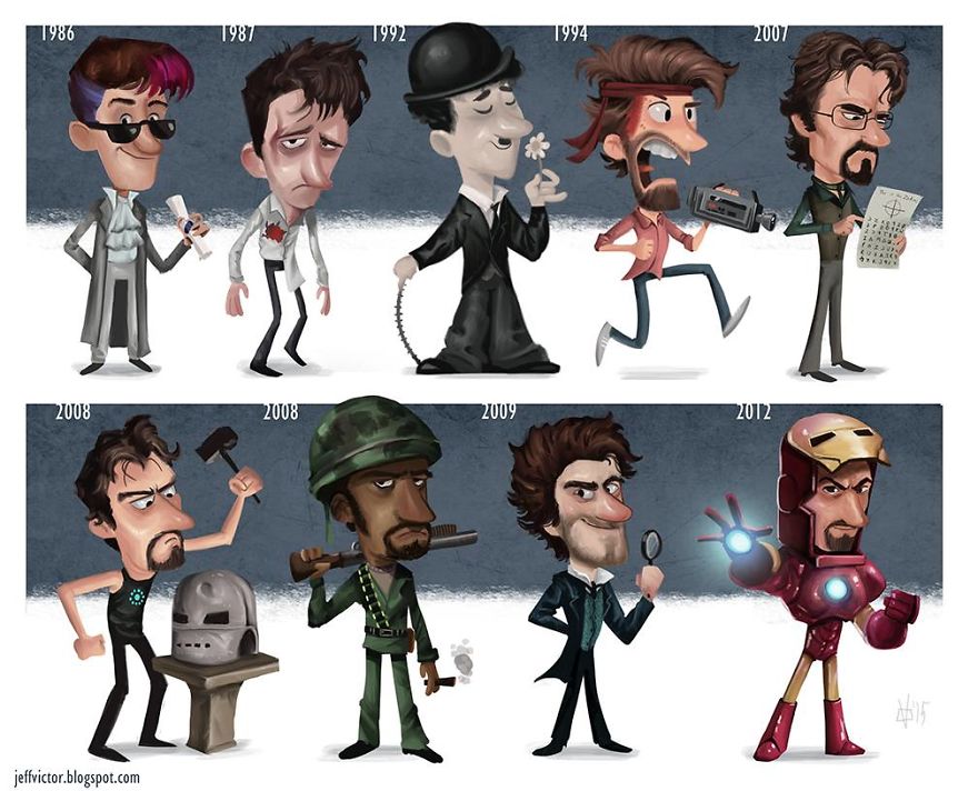 The Evolution Of Robert Downey Jr.