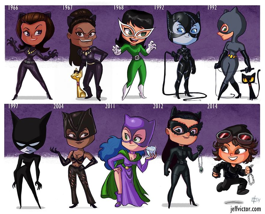 The Evolution Of Catwoman