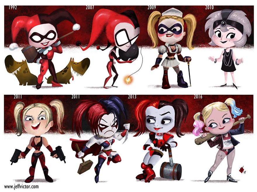 The Evolution Of Harley Quinn
