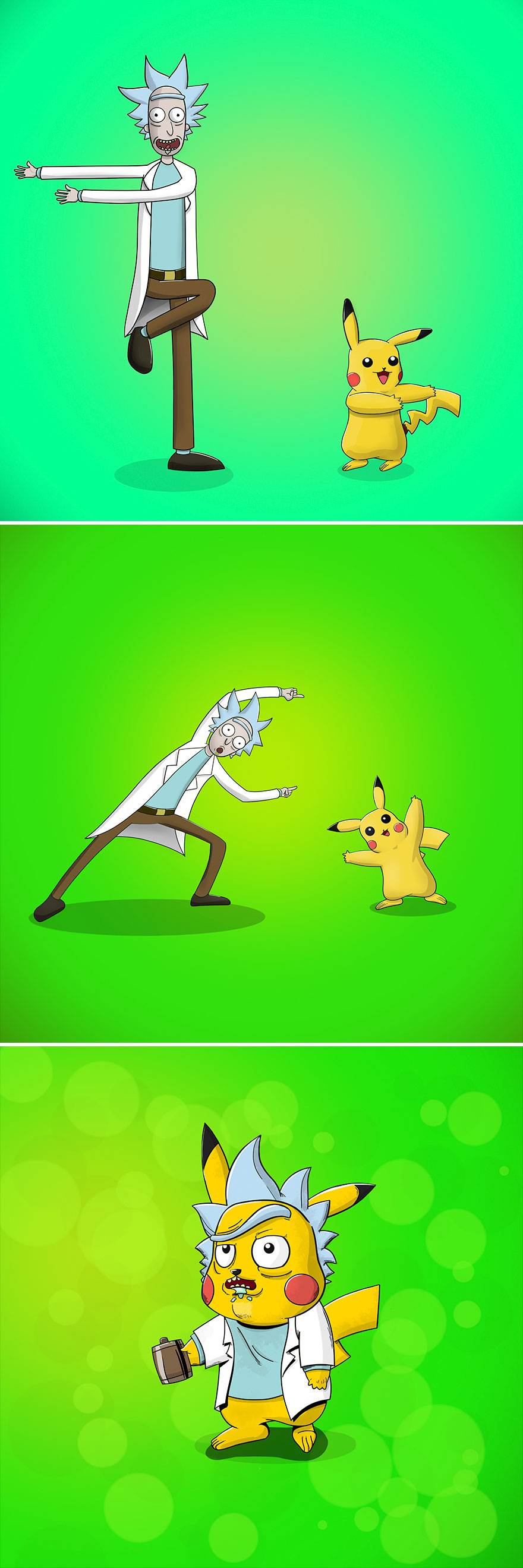 Rick + Pikachu
