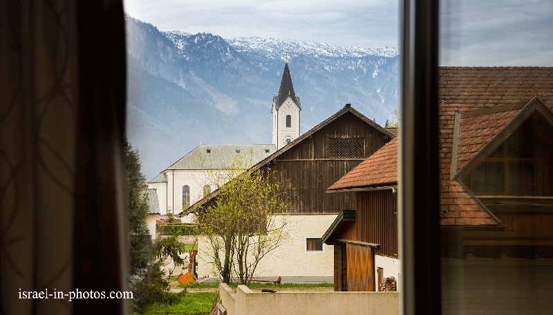 View From Hotel Window In Salzburg