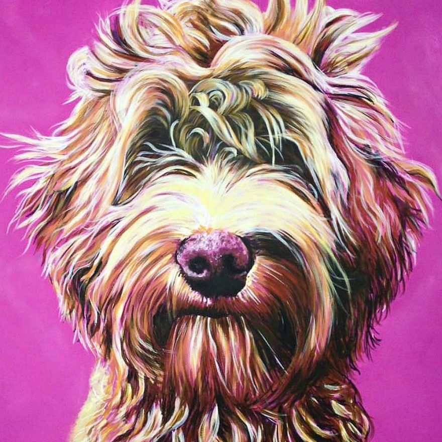 These Stunning Pet Portraits Are Painted From The Pet Owners Phone Photos!