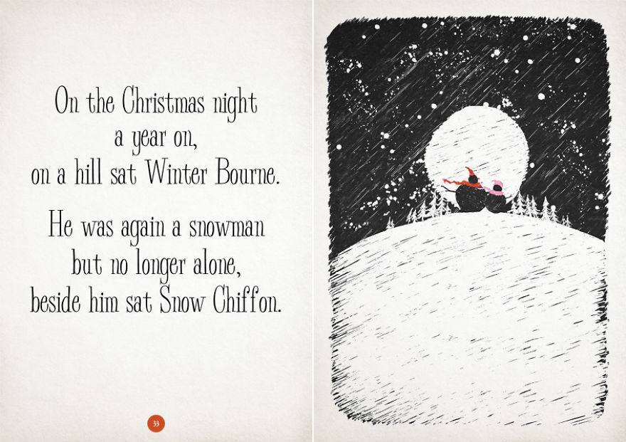 I Drew A Sweet Story Of A Snowman Who Wished To Become A Real Boy